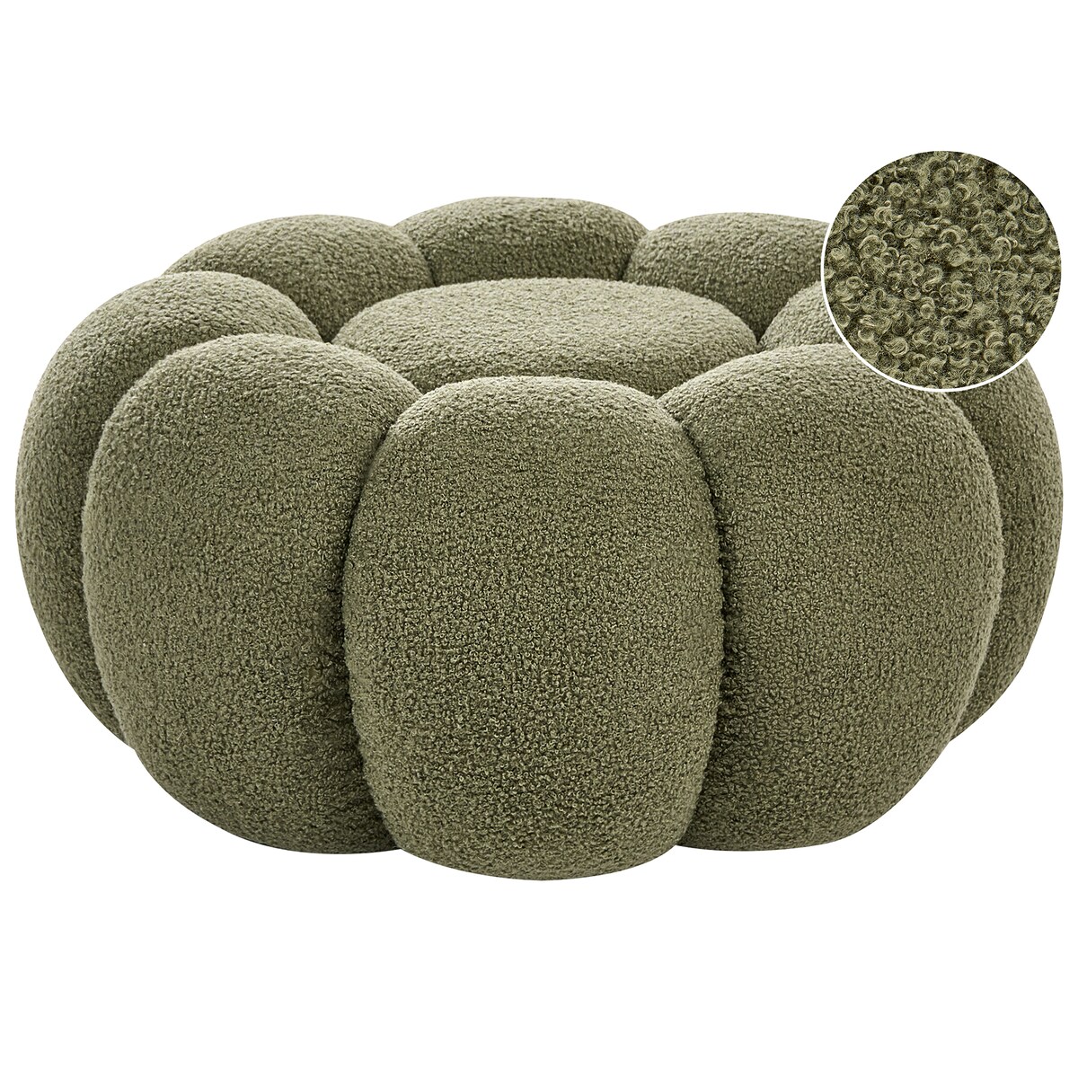 Puf BEAUFORT Boucle Zielony