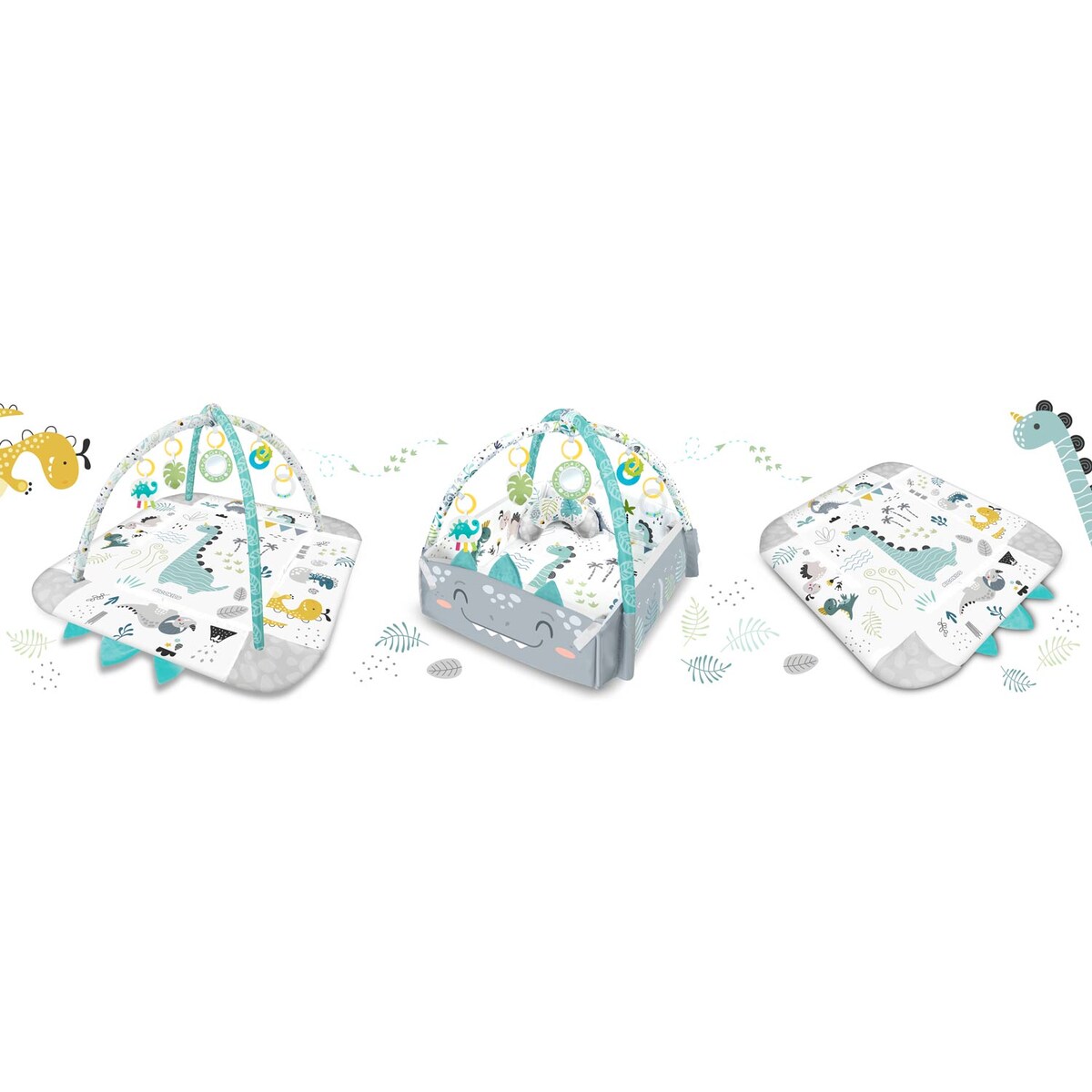 Mata edukacyjna interaktywna Ricokids dla niemowląt Nessi 3w1 7319