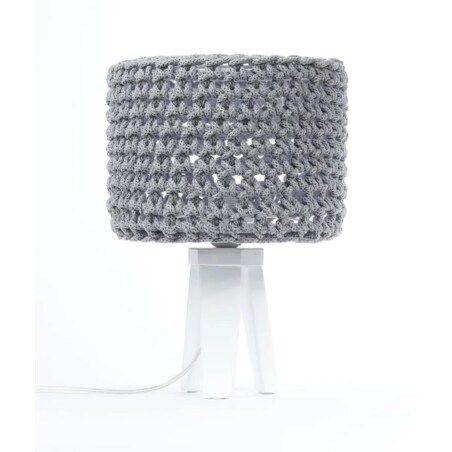 Lampa stołowa COTTON WOOD szara