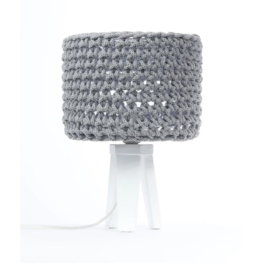 Lampa stołowa COTTON WOOD szara