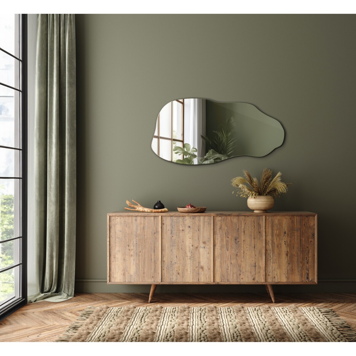 Lustro Faliste Gruszka 40x80 cm