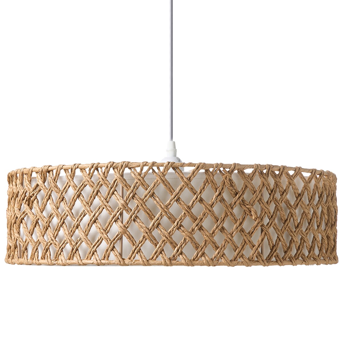 Lampa wisząca BLONDIN Papierowa plecionka Naturalny