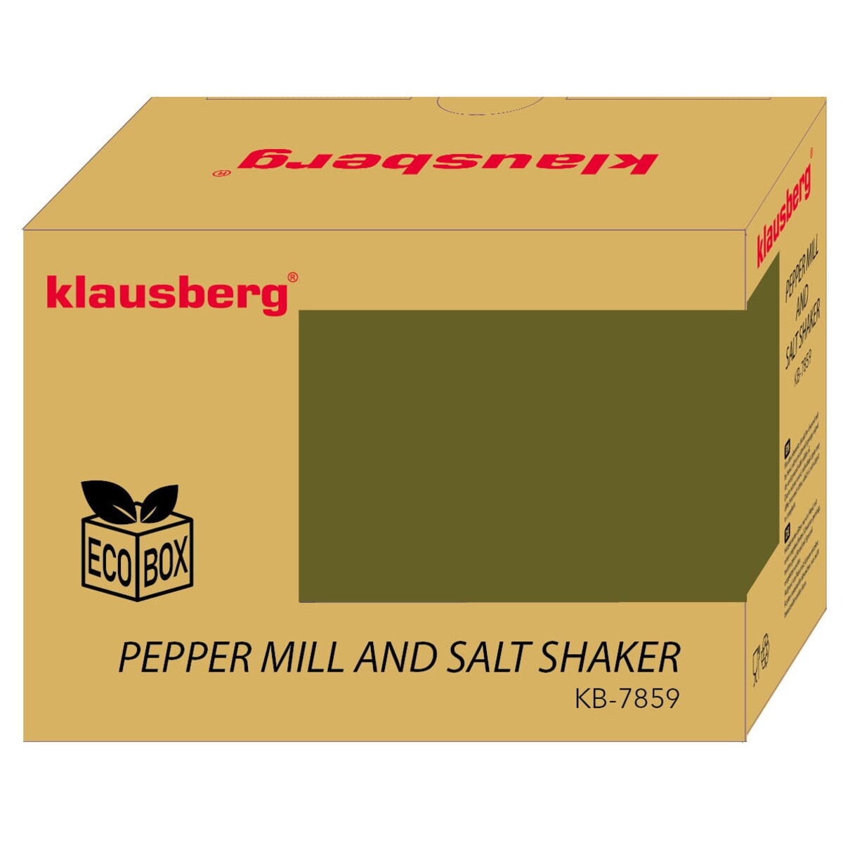 Zestaw do soli i pieprzu z młynkiem i solniczką KLAUSBERG