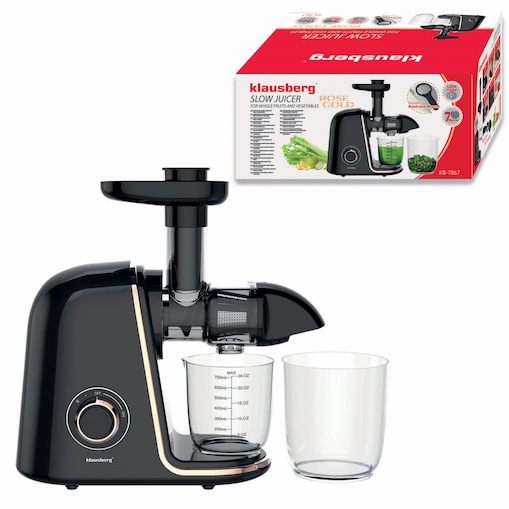 Sokowirówka wolnoobrotowa 150W do owoców i warzyw COLD PRESS KLAUSBERG KB-7867