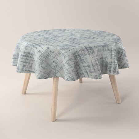 Obrus okrągły 130 x 130 cm szary beton