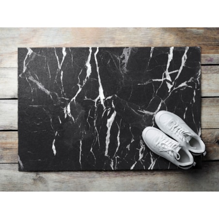 Wycieraczka zewnętrzna Czarno-biały marmur 90x60cm