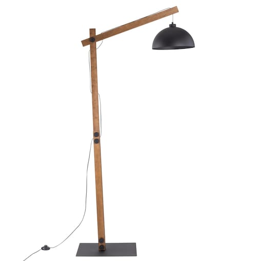 Podłogowa lampa rustykalna Oslo 5128 TK Lighting drewniana czarna