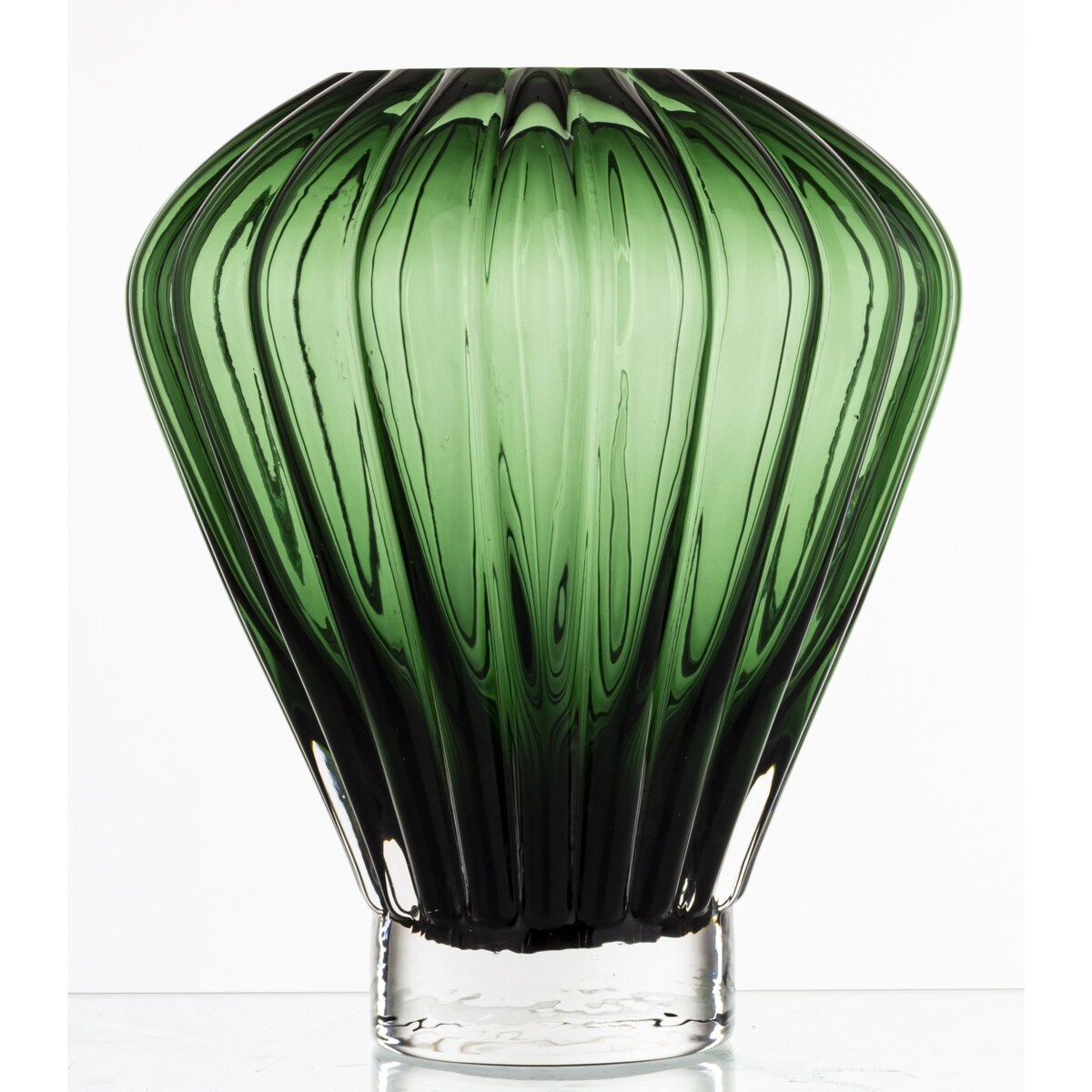 Wazon szklany 26,5x23x23 cm GULDAN zielony balon
