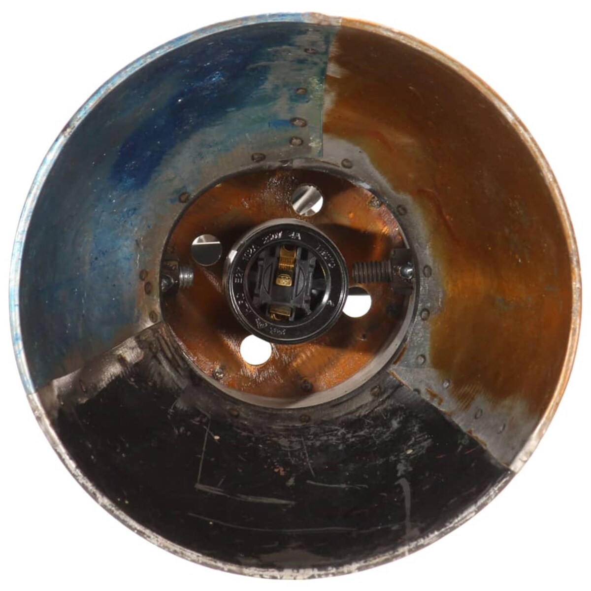 vidaXL Lampa podłogowa z 2 kloszami, kolorowa, E27