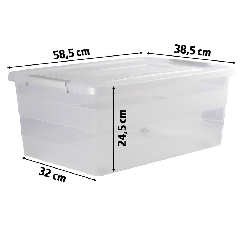 Pojemnik Plastikowy Pudełko Plastikowe Z Pokrywką Na Kółkach Pudło Box 40L