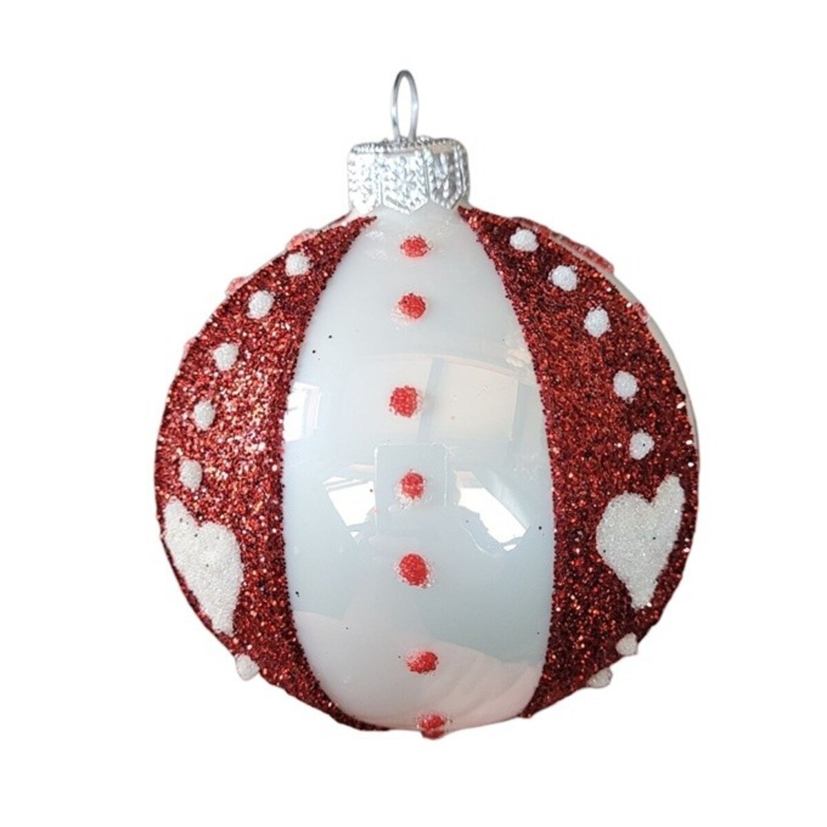 Bombka szklana 4 szt. Ø 100 mm FOLCLORE