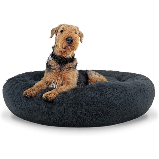 Legowisko Dla Psa Okrągłe Pluszowe L 80 Cm