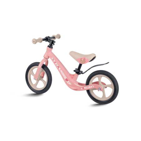 Rowerek biegowy dla dzieci magnesium Ricokids różowo-kremowy Funnu 760503