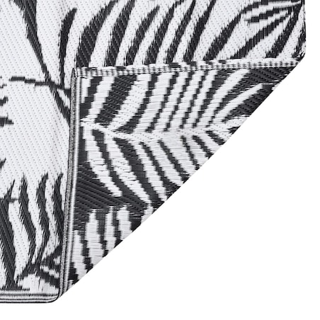 vidaXL Dywan zewnętrzny, ARAKIL czarny, 80 x 250 cm, PP