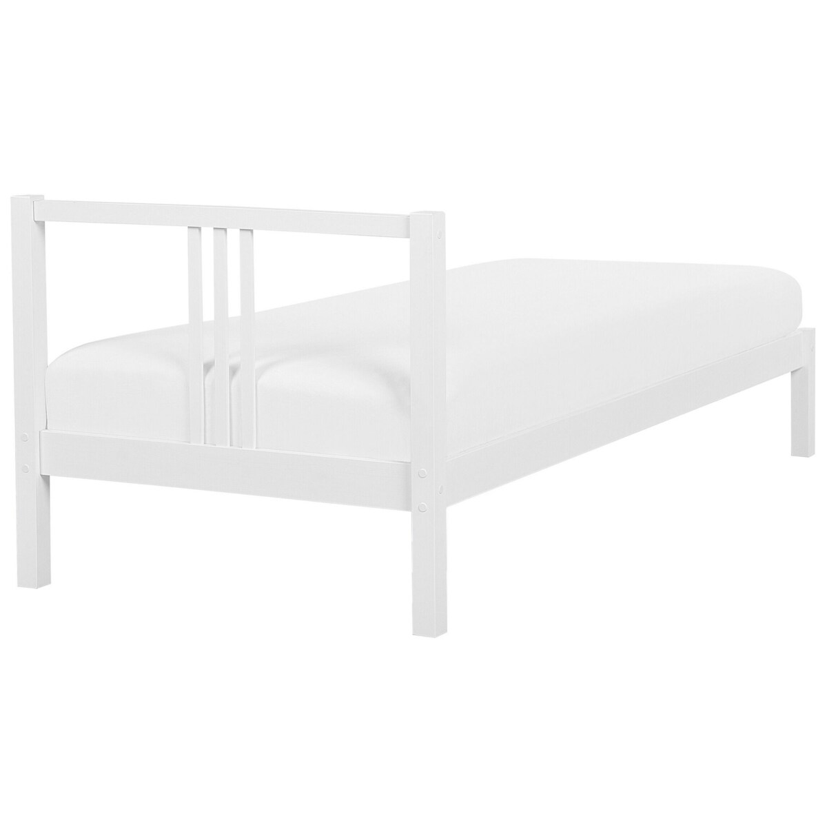 Łóżko drewniane 90 x 200 cm białe VANNES