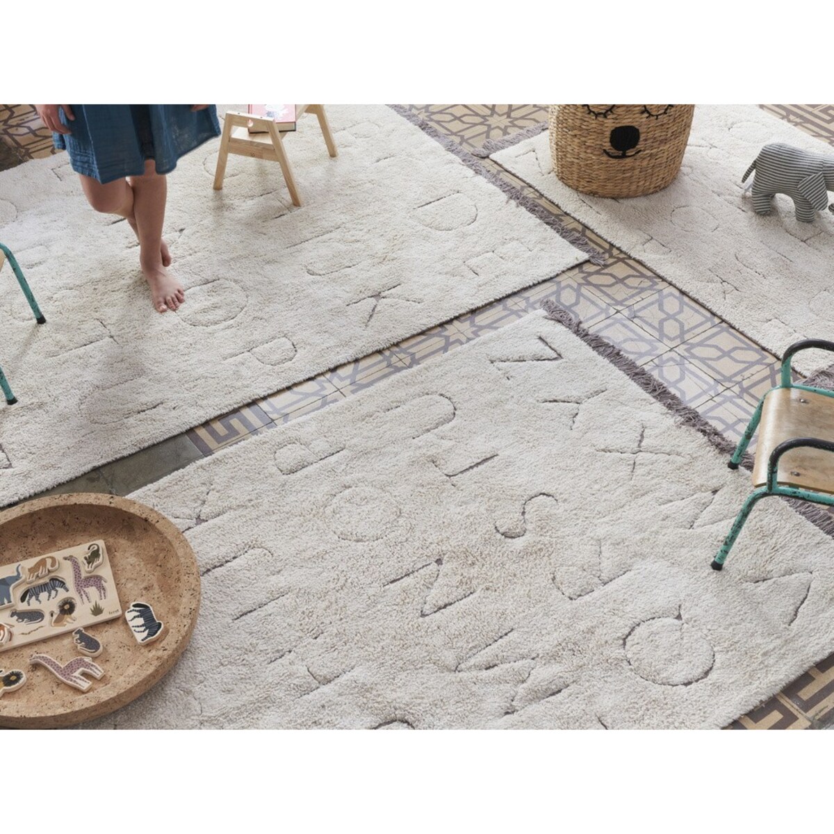 Dywan bawełniany RugCycled ABC 140x200 cm Lorena Canals