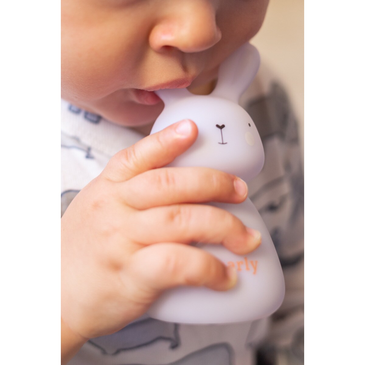 Lampka nocna LED - OLALA - Króliczek Charly - różowy