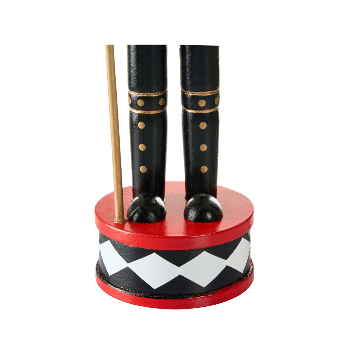 Zestaw 3 figurek dekoracyjnych RICKLEAN Dziadek do orzechów 30 cm Czerwony/ biały