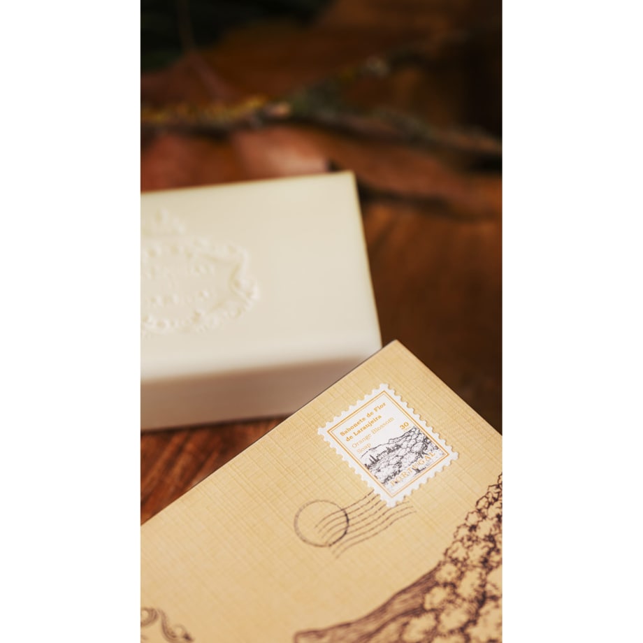 Mydło pomarańcza opakowanie pocztówka 300g