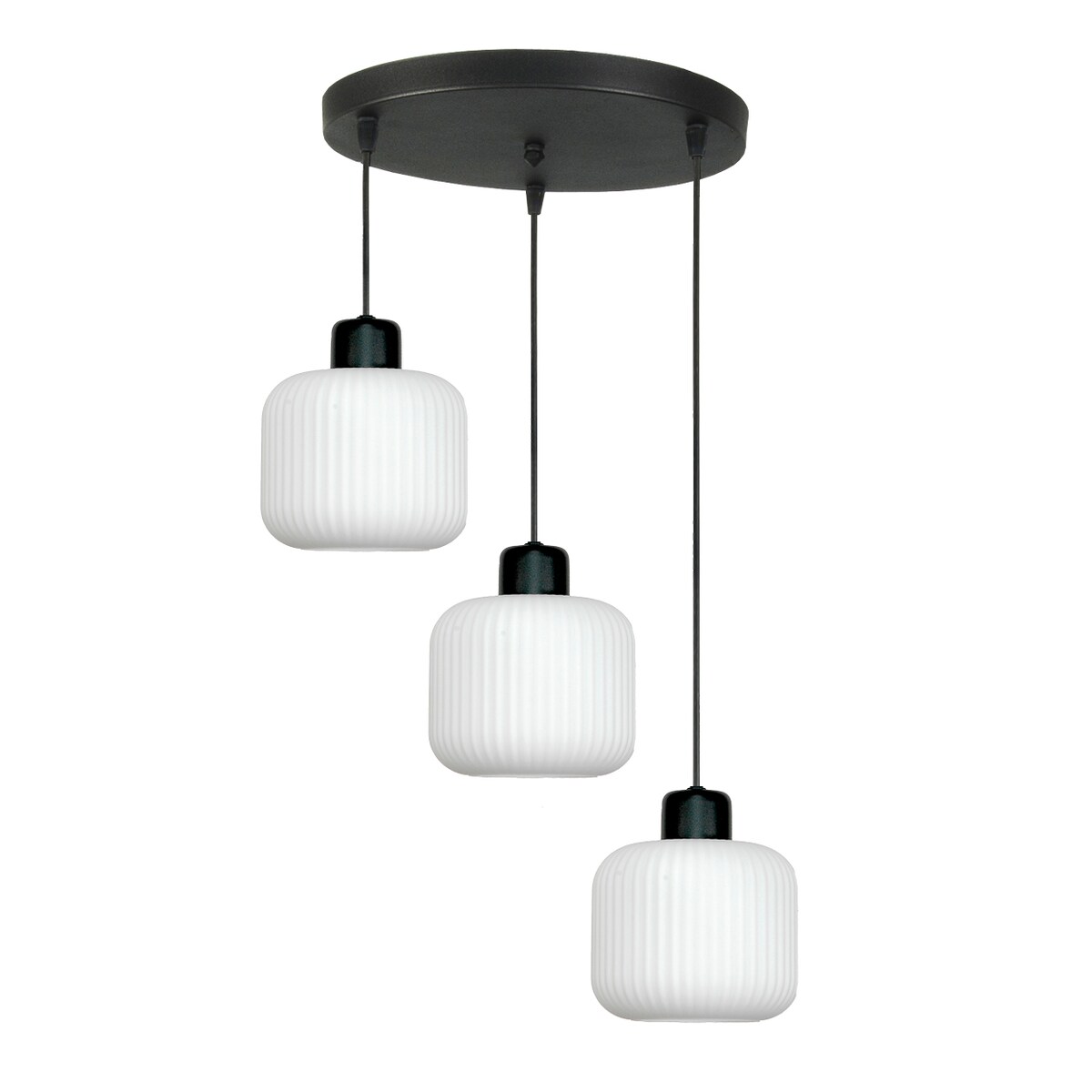 lampa wisząca kaskadowa 3 punktowa edylit nowoczesna