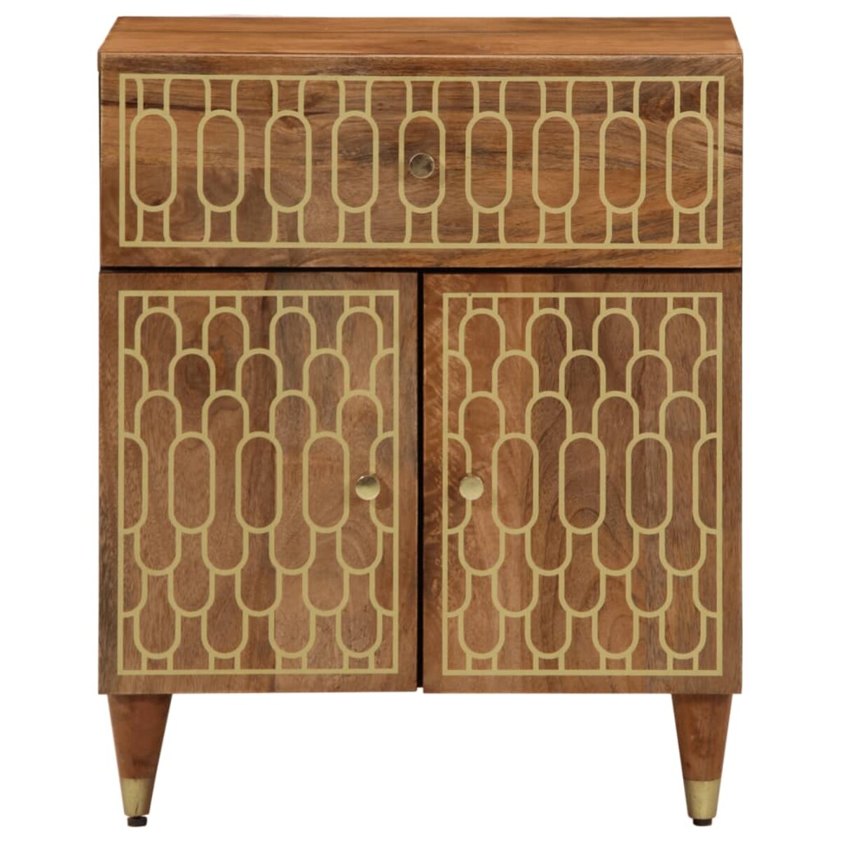 vidaXL Szafka nocna, 50x33x60 cm, lite drewno mango