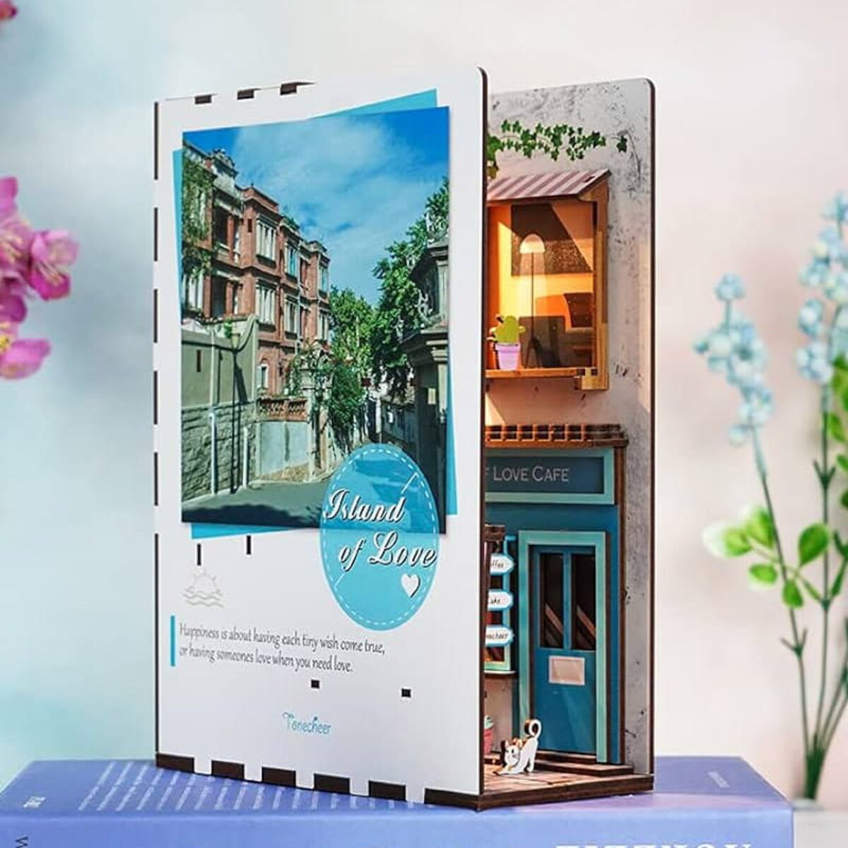 Miniaturowy domek Book Nook - Szczęśliwa wyspa - Tonecheer