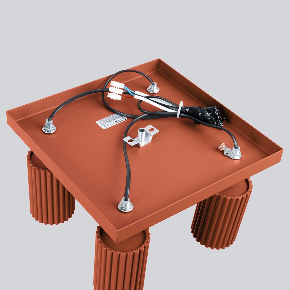 Plafon KARBON 4 ochra czerwona