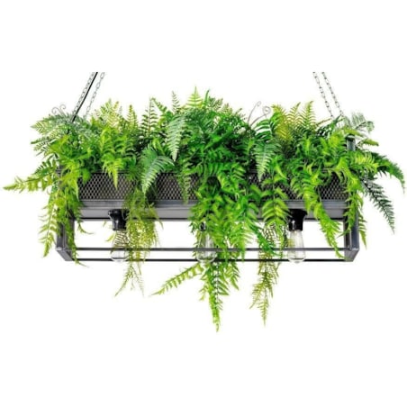 Lampa wisząca Semira OSW000933 dekoracyjna doniczka srebrna