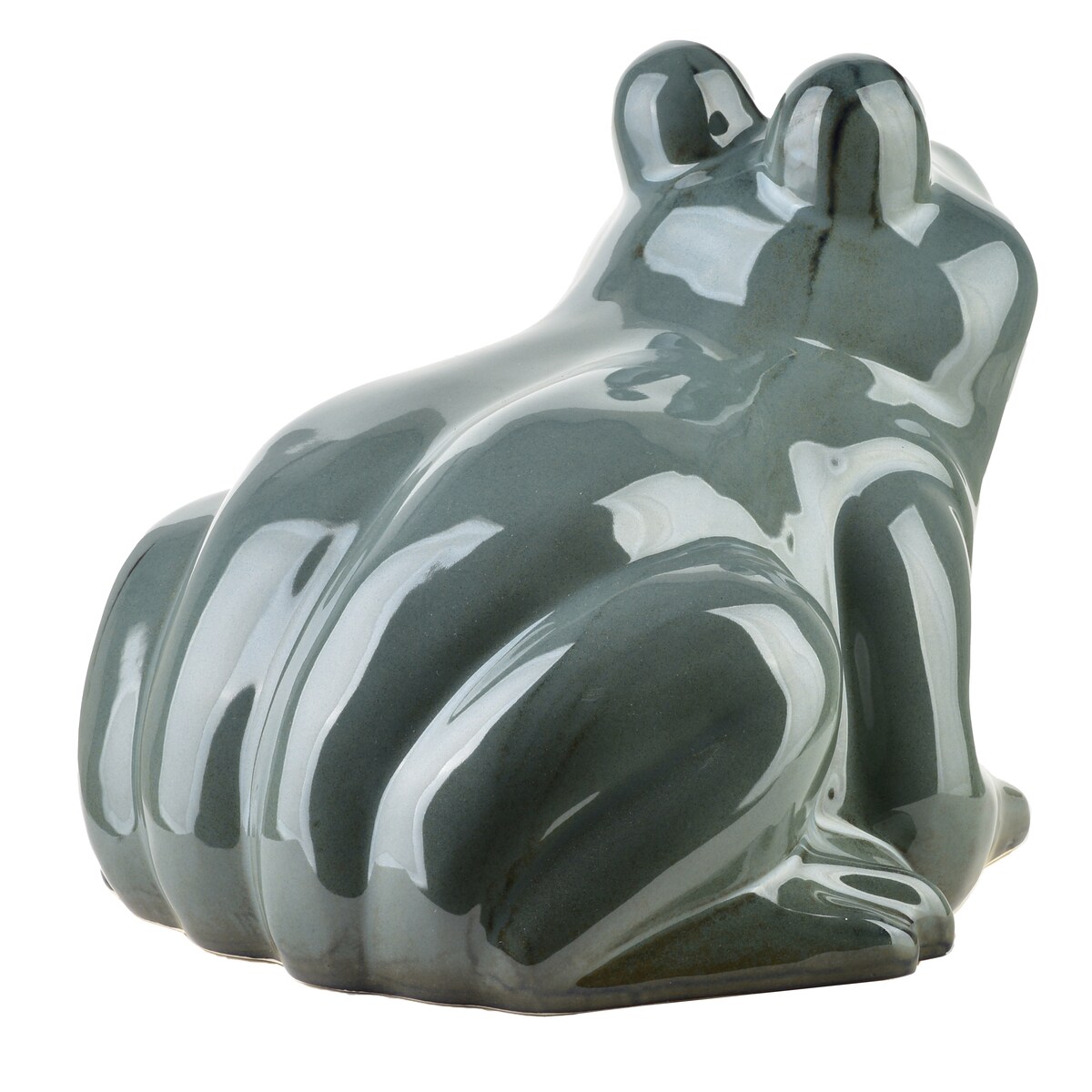 MAVE BLUE Figura żaba ceramiczna 27x26x20,5cm