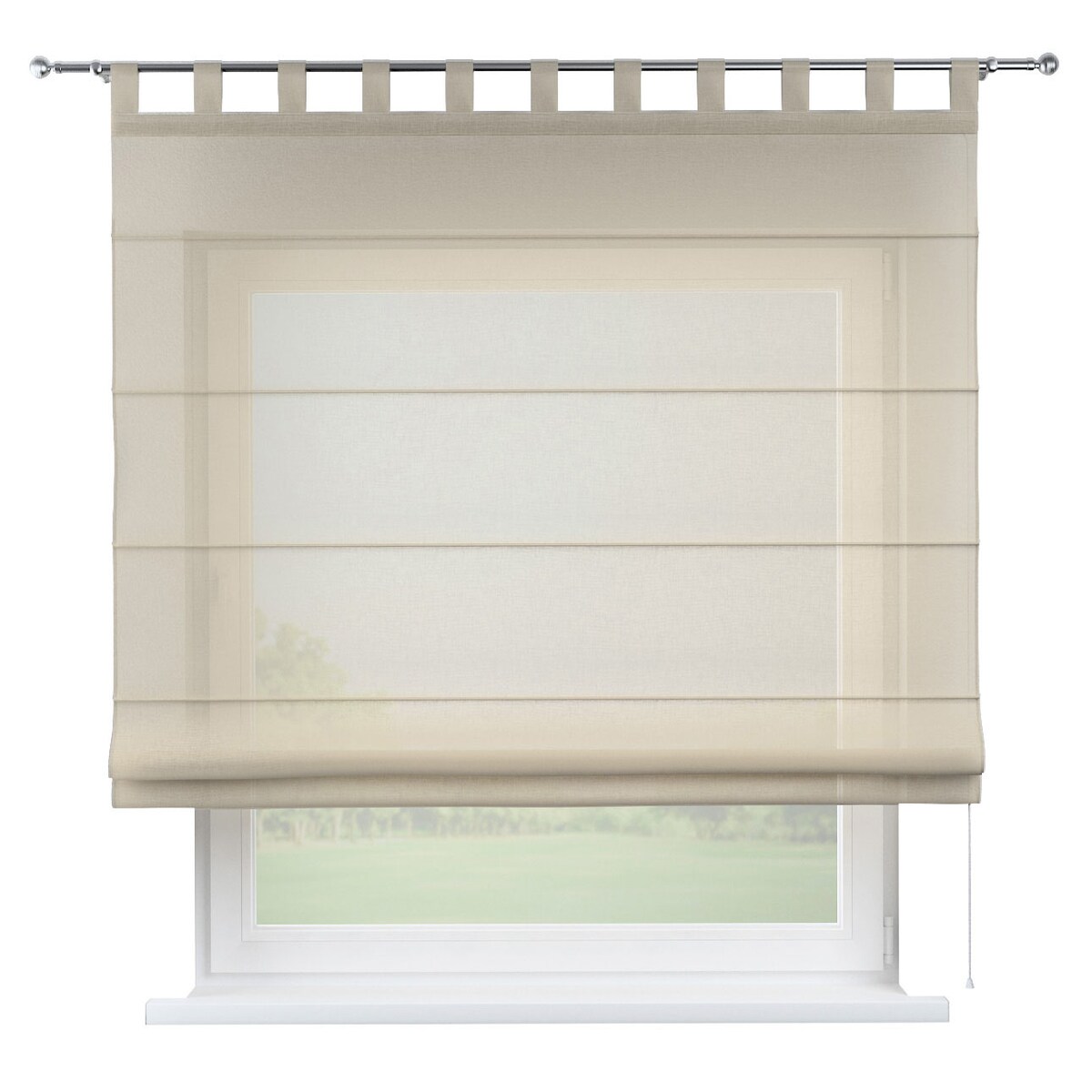 Roleta rzymska Verona 110x150 prześwitujący beżowy