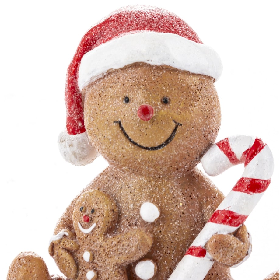 Dekoracja - Miś jako piernikowy ludzik 9x8,5x4,5 cm ZENZERO