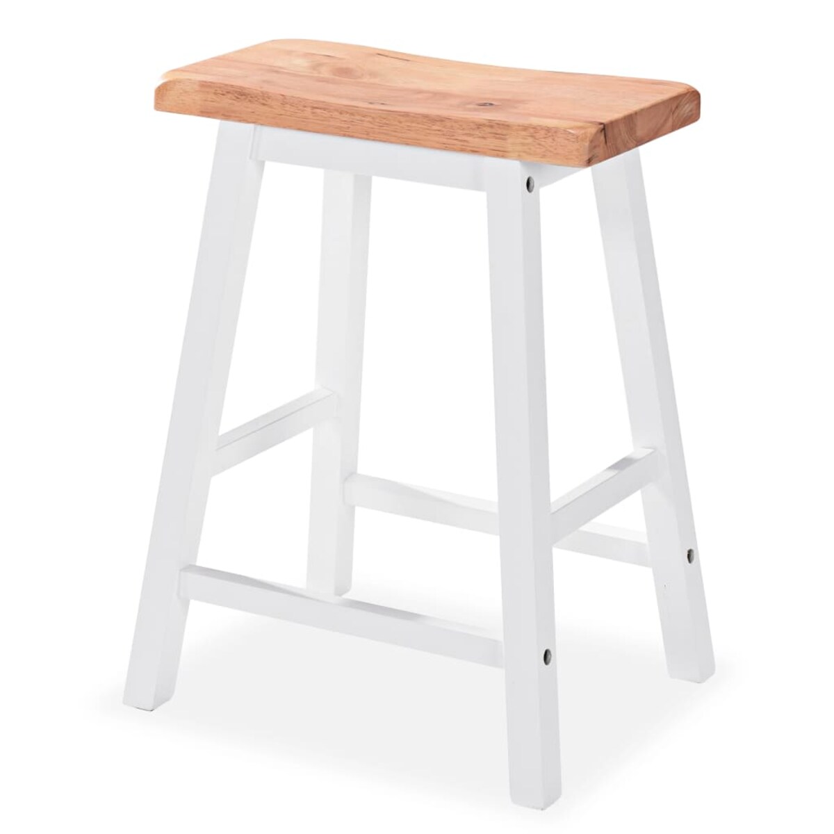 vidaXL Zestaw barowy, 3 szt., MDF, biały