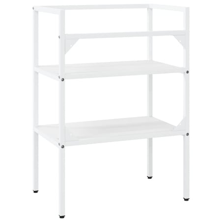 vidaXL Stelaż pod umywalkę, biały, 59x38x83 cm, żelazny