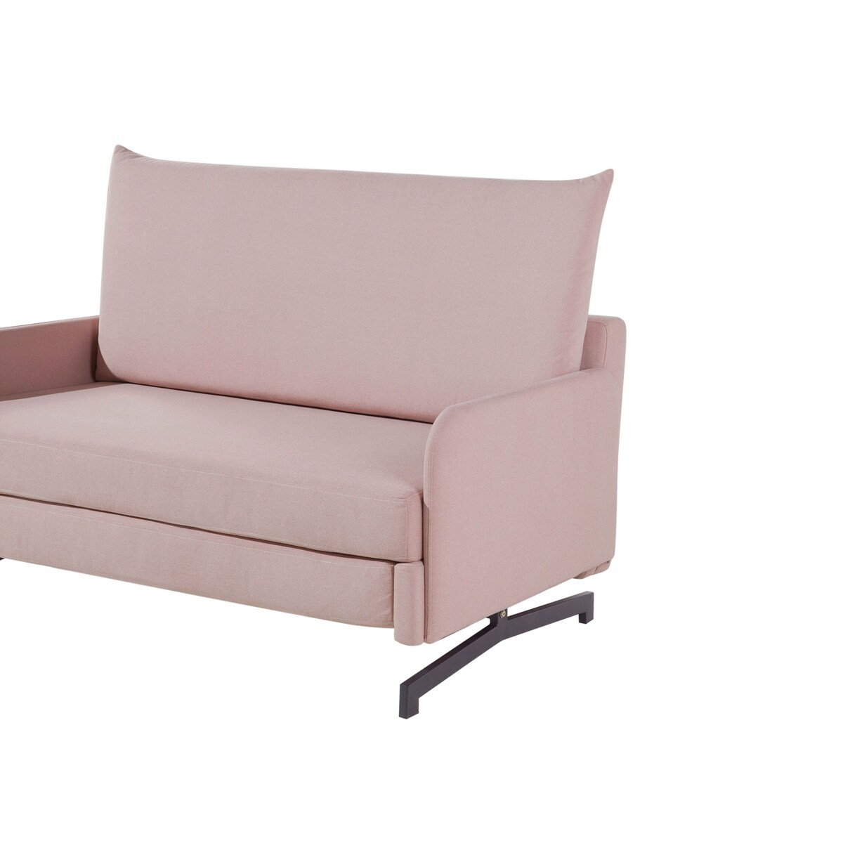 Sofa rozkładana BELFAST Różowy dla 2 osób