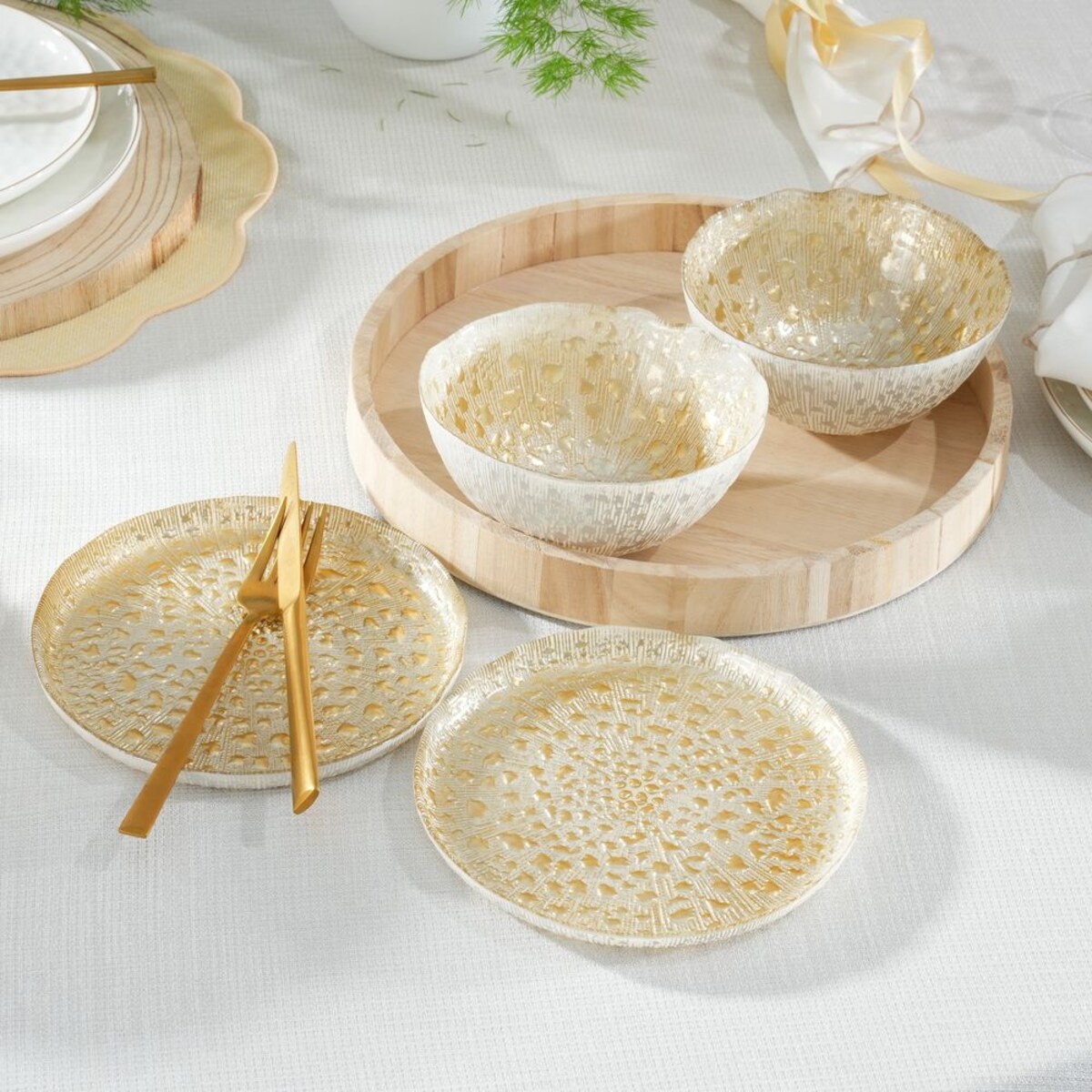 Miseczka szklana 15 cm CASTELLO GOLD