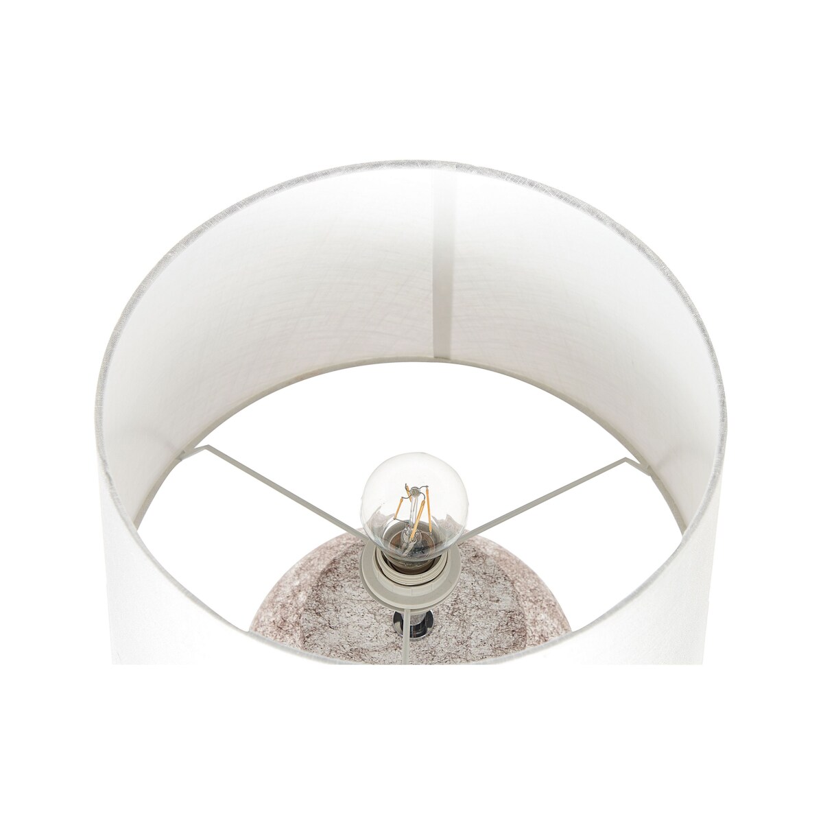 Lampka nocna ceramiczna beżowa MAREB