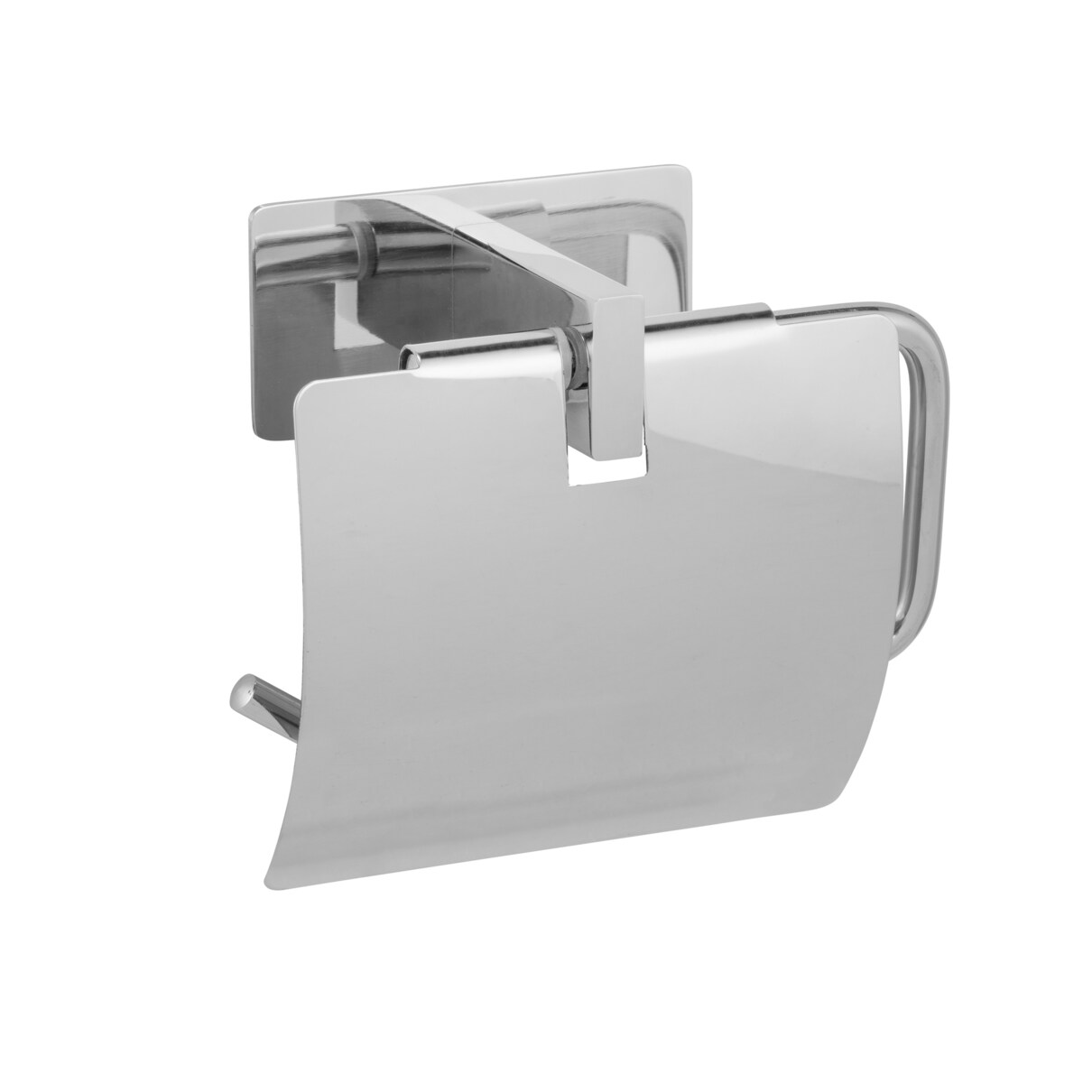 Uchwyt na papier toaletowy z klapką GENOVA, montaż bez wiercenia Turbo-Loc, WENKO