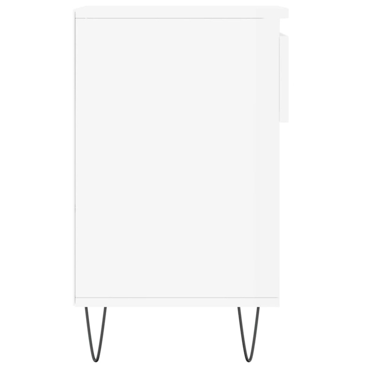 vidaXL Szafka na buty, wysoki połysk, biała, 102x36x60 cm