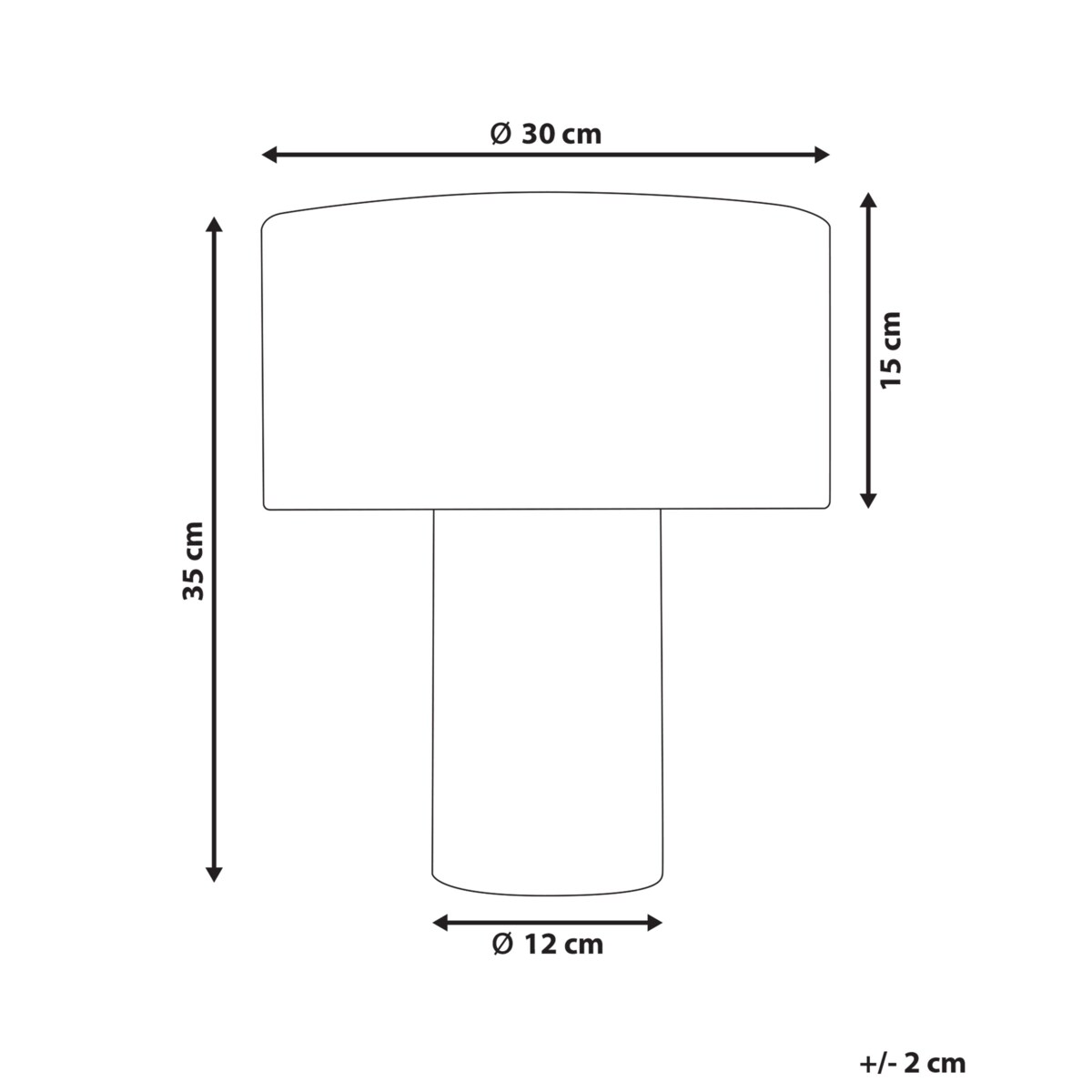 Lampa stołowa szara MALIPS