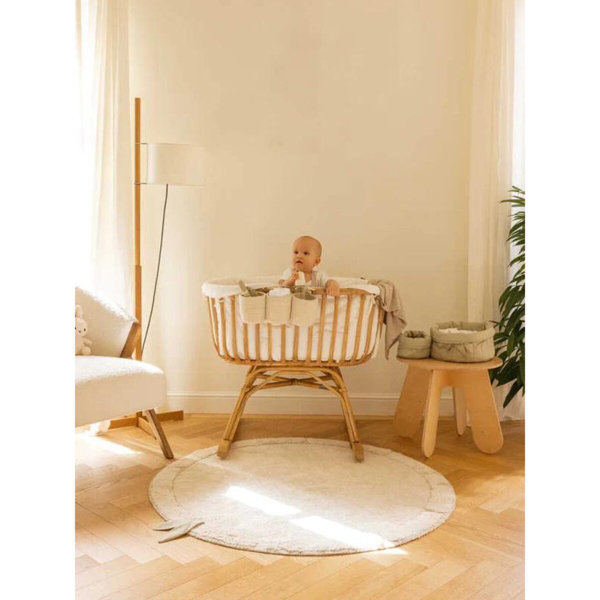 Dywan bawełniany Ø120cm Bamboo Leaf Lorena Canals