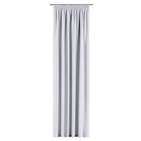 Zasłona na taśmie marszczącej 1 szt. 130x260 stalowa biel