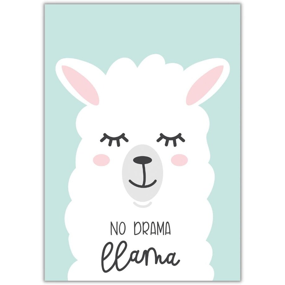 plakat spoko lama 50x70 cm