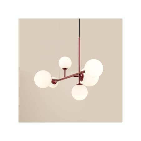Lampa wisząca Dione 1092K15 nowoczesna balls czerwona