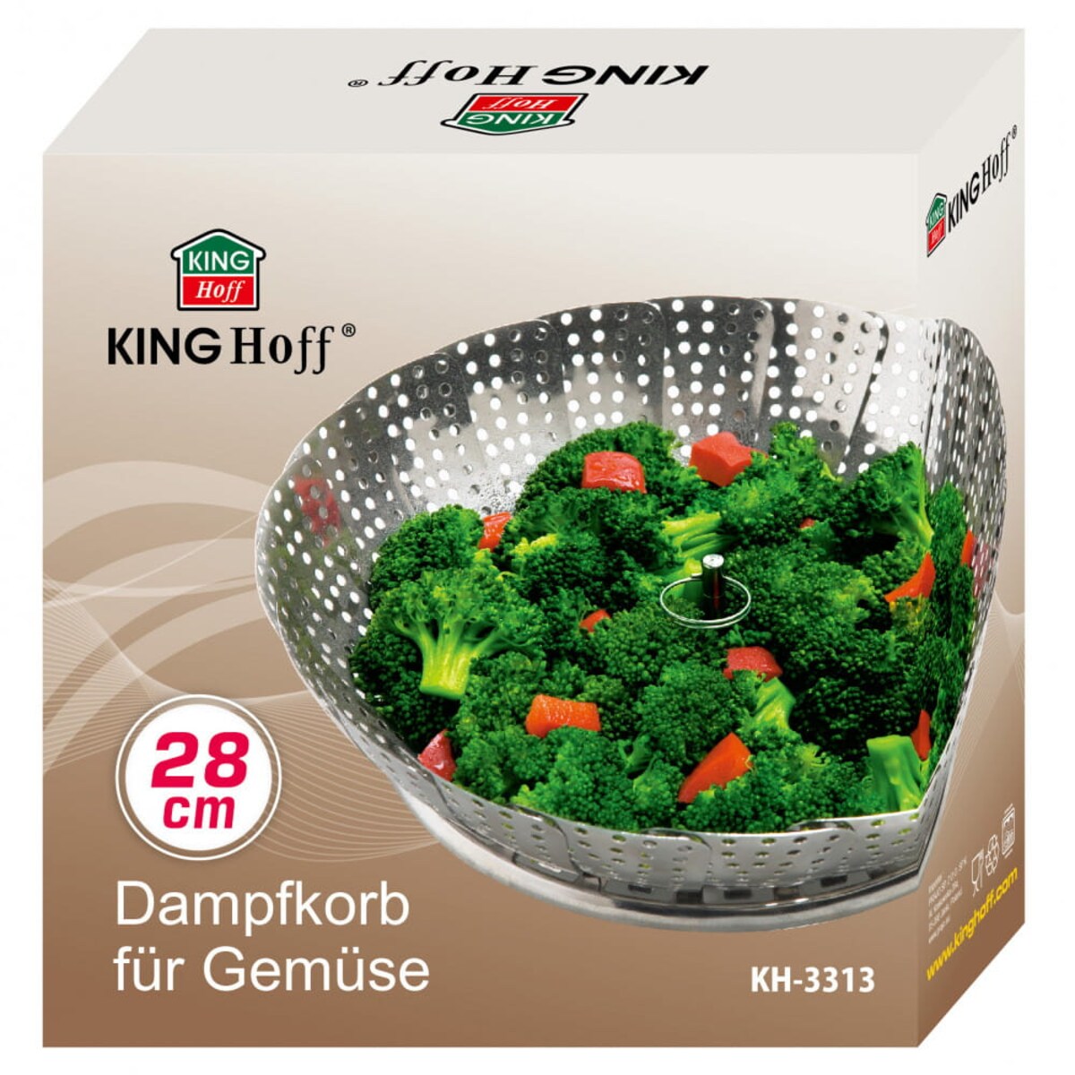 Kinghoff Koszyk Parowy Do Warzyw 28Cm Kh-3313
