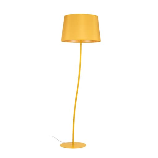 Lampa podłogowa TK Lighting NICOLA YELLOW 6645 żółto-złota E27 150 cm do salonu