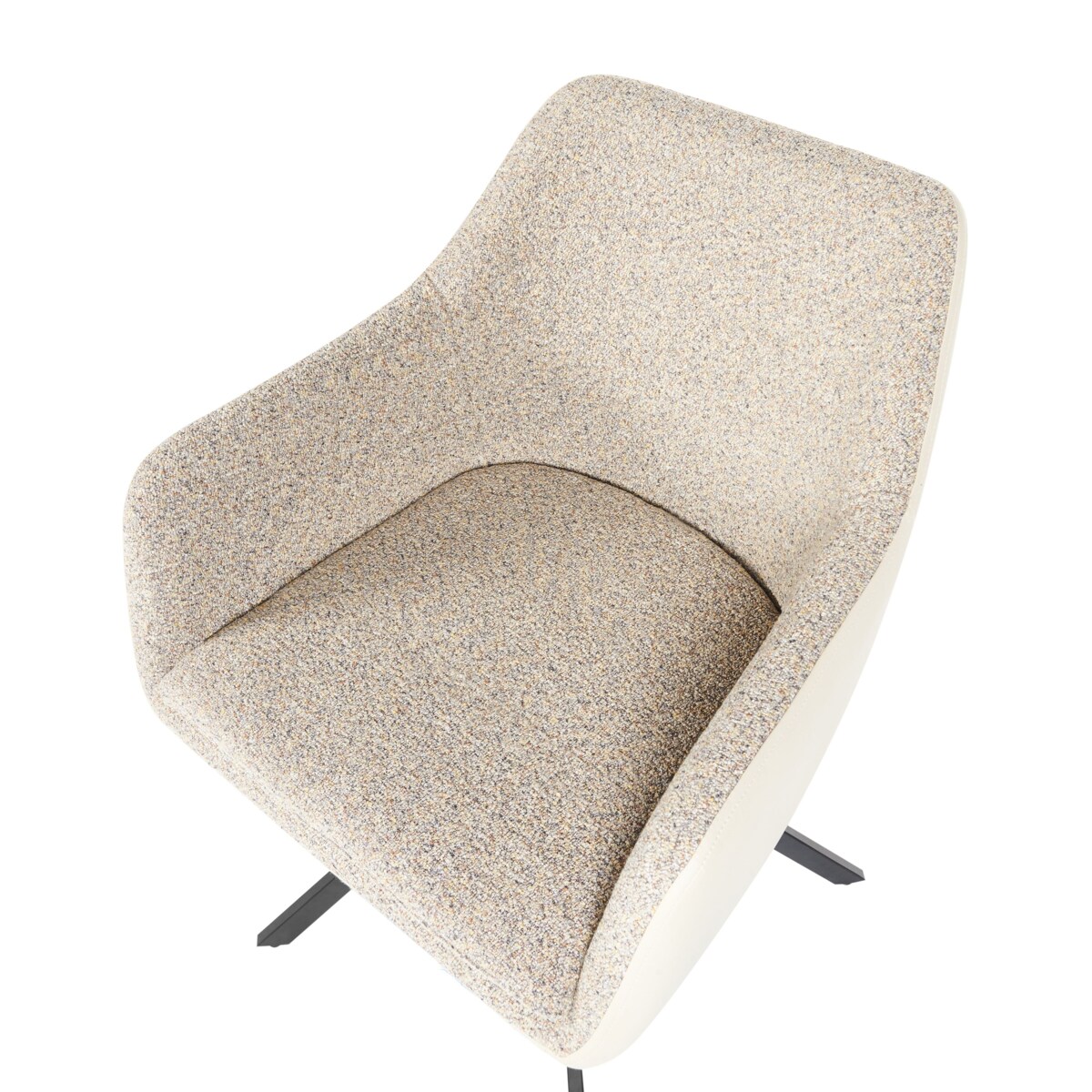 Zestaw 2 krzeseł LITHIA Beżowoszary