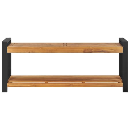vidaXL Ławka, 120 cm, lite drewno tekowe