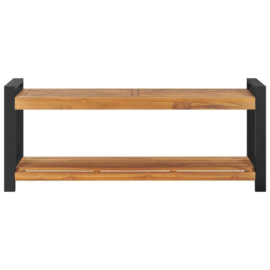 vidaXL Ławka, 120 cm, lite drewno tekowe