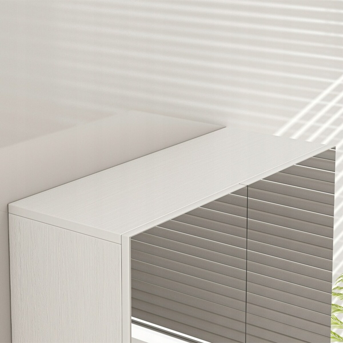 Wisząca szafka do łazienki z lustrem biała mdf nowoczesny design