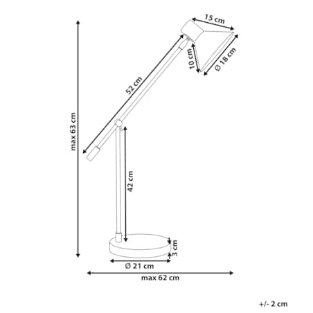 Lampa biurkowa PINKEEN Metal Czarny